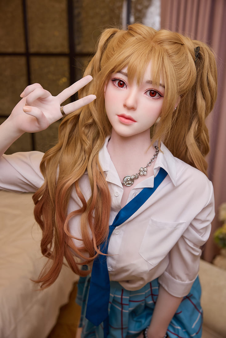 Eva Anime Realistic Sensual Doll, Slim Body, Super Soft Silicone, 163cm (5’3ft).